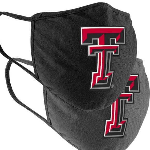Texas Tech Red Raiders Colosseum Adult Logo Face Covering 2-Pack - Picture 1 of 1